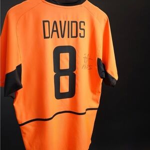 Edgar Davids signed 2002-03 Holland Soccer Jersey